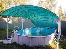 Load image into Gallery viewer, 10mm Polycarbonate Roofing Sheet Clear Various Size 10 Year Warranty Double Side UV Protection From £6.41 - Decoridea.co.uk