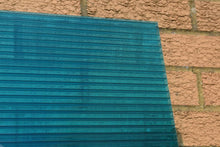 Load image into Gallery viewer, 10mm Polycarbonate Roofing Sheet Lake Blue Various Size 10 Year Warranty Double Side UV Protection